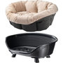 Voir la diapositive 2 : Ferplast Corbeille - FERPLAST - SOFA THRONE 6 - Avec coussin - Noir