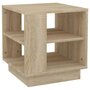 Voir la diapositive 2 : VIDAXL Table basse chêne sonoma 40x40x43 cm bois d ingénierie
