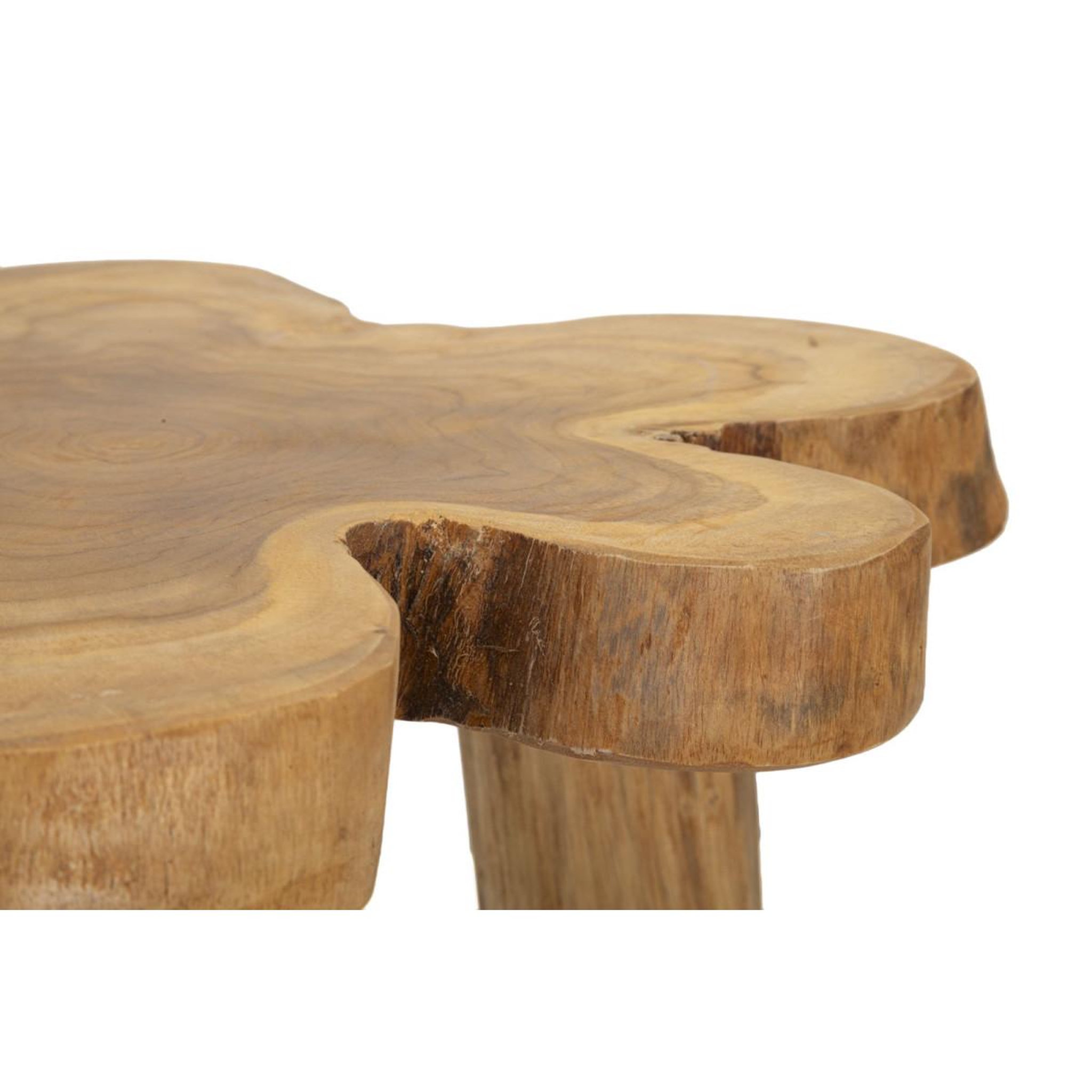 Voir la diapositive 3 : Paris Prix Table d'Appoint en Bois  Bintang  50cm Naturel