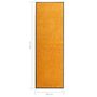 Voir la diapositive 6 : VIDAXL Paillasson lavable Orange 60x180 cm