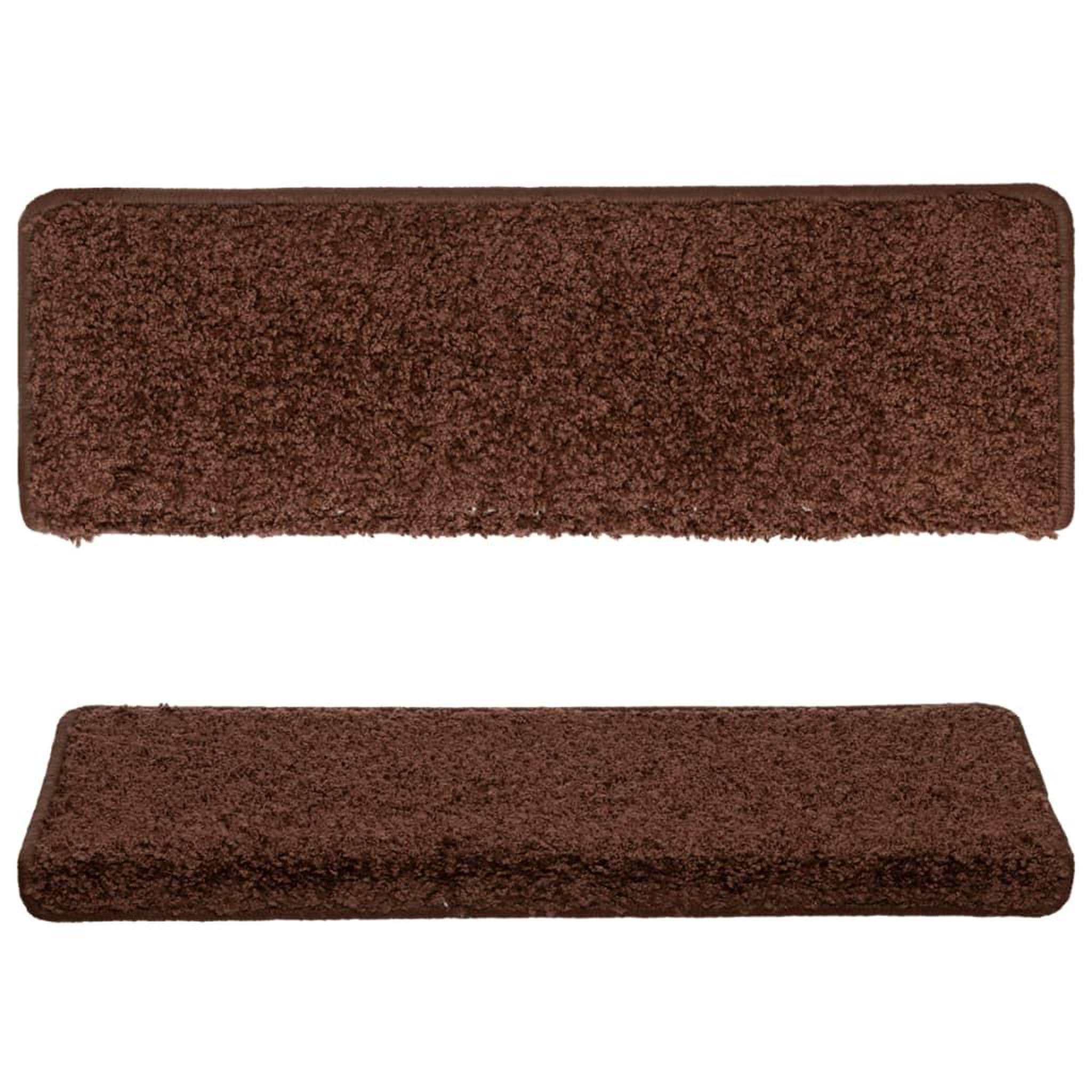 Voir la diapositive 4 : VIDAXL Tapis d'escalier 15 pcs 65x21x4 cm Marron