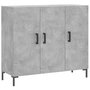 Voir la diapositive 2 : VIDAXL Buffet gris beton 90x34x80 cm bois d'ingenierie