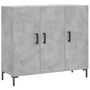 Voir la diapositive 2 : VIDAXL Buffet gris beton 90x34x80 cm bois d'ingenierie