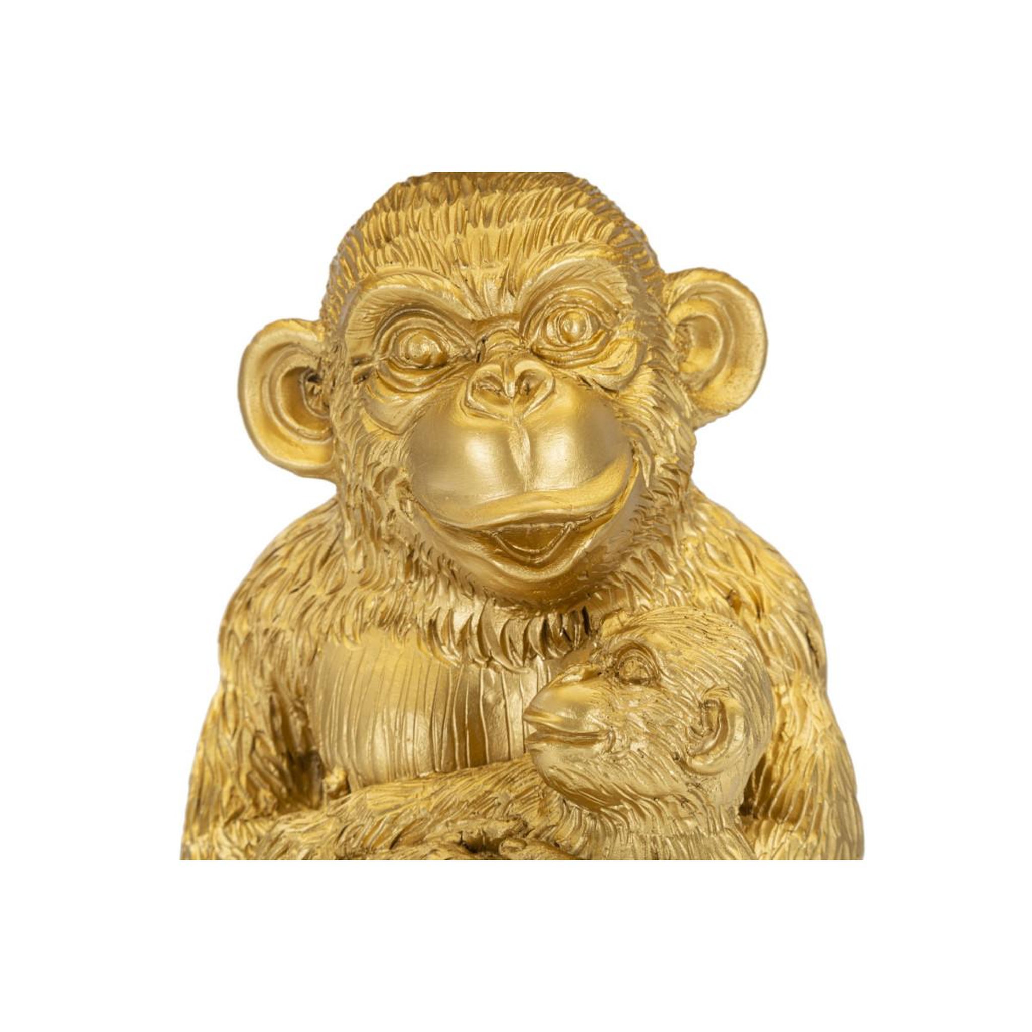 Voir la diapositive 3 : Paris Prix Lampe à poser design  monkey mum  49cm or & noir
