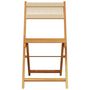 Voir la diapositive 4 : VIDAXL Chaises de jardin pliantes lot de 4 beige bois d'acacia massif