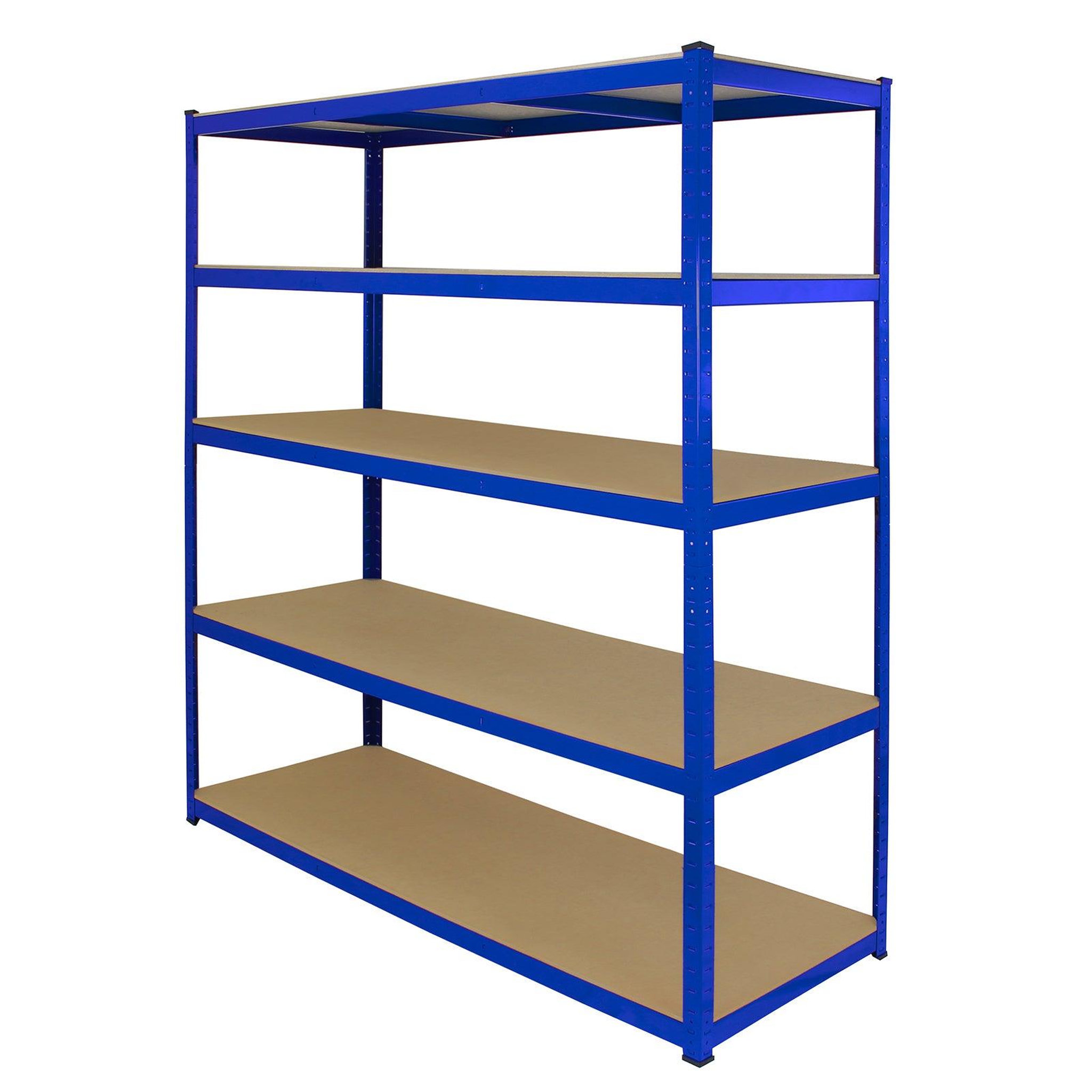 Voir la diapositive 3 : MONSTER RACKING 1 rayonnage t-rax en acier bleu 160cm x 60cm x 180cm