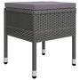 Voir la diapositive 5 : VIDAXL Ensemble a manger de jardin 7 pcs Gris