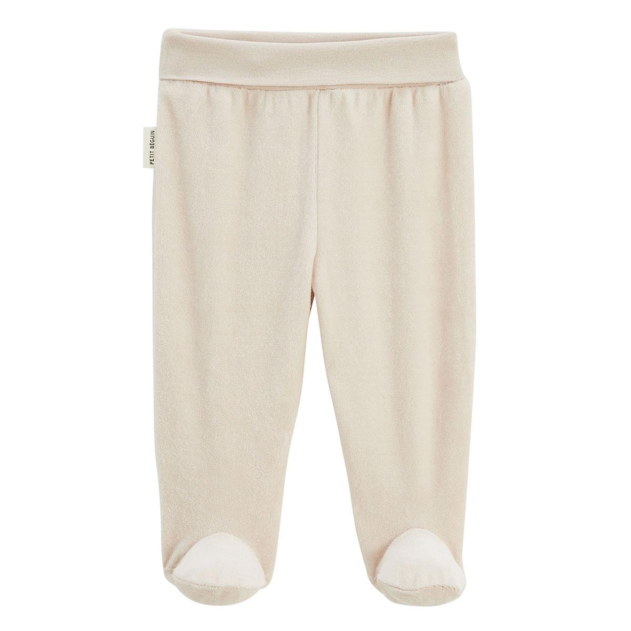 Voir la diapositive 5 : Petit BÃ©guin Ensemble bébé gilet et pantalon à pied en velours eden