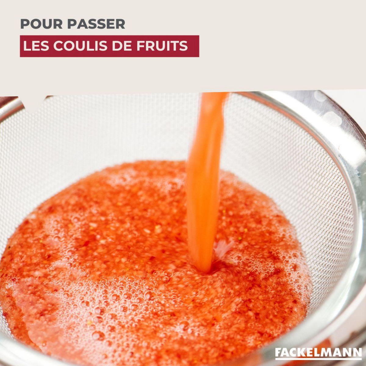 Fackelmann Passoire Chinois 10,5 cm de diamètre en inox Fackelmann