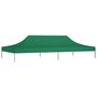 Voir la diapositive 2 : VIDAXL Toit de tente de reception 6x3 m Vert 270 g/m^2