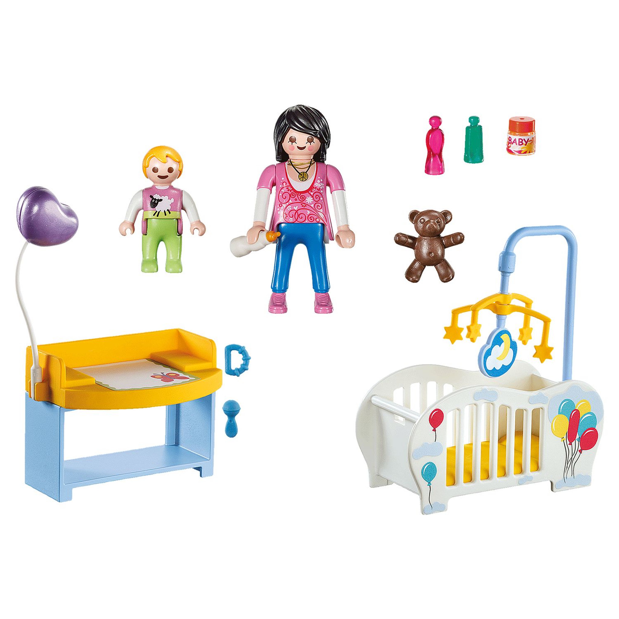 Voir la diapositive 2 : PLAYMOBIL 70531 - City Life - Valisette Chambre de bébé
