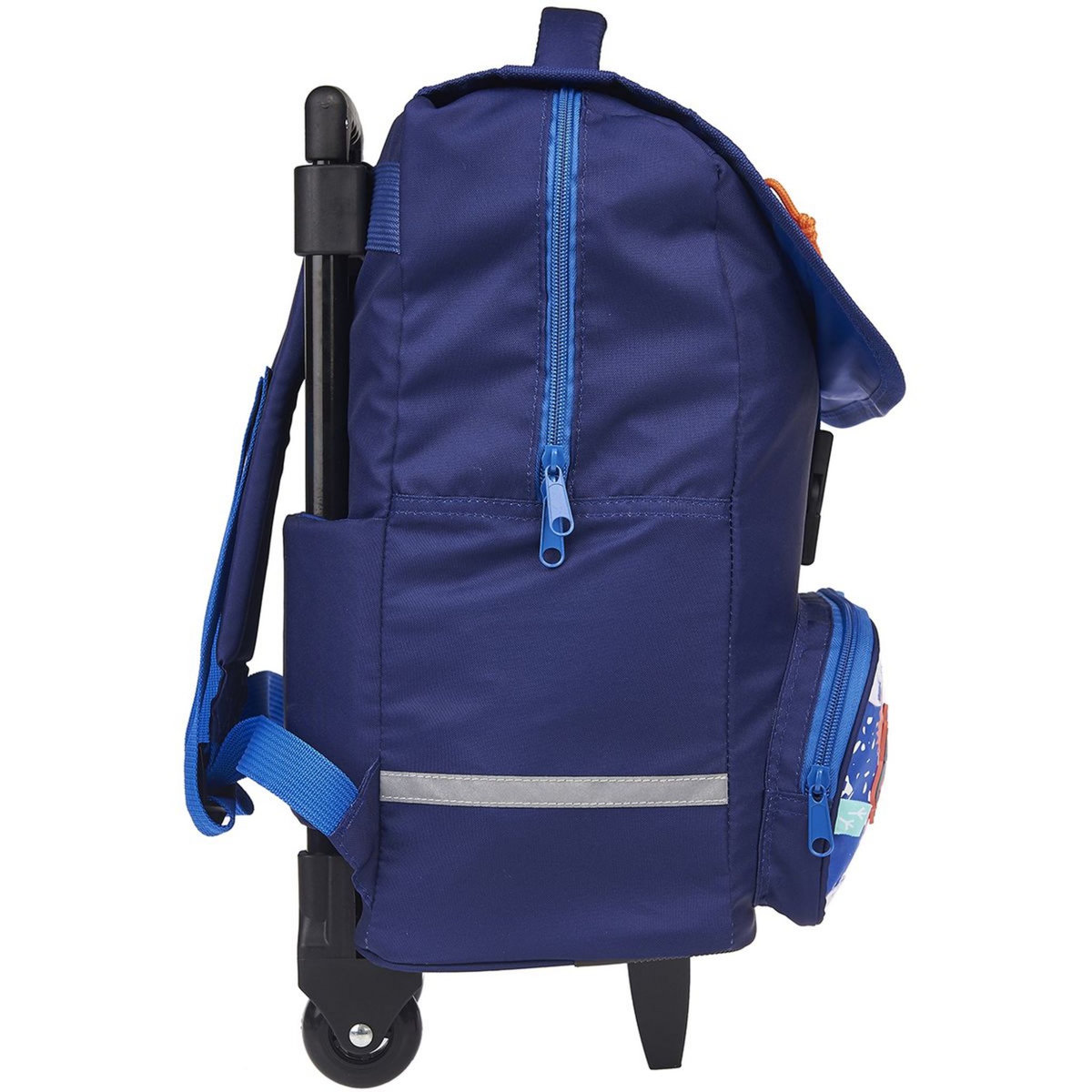 AUCHAN Sac à dos à roulettes bleu Urban Shark