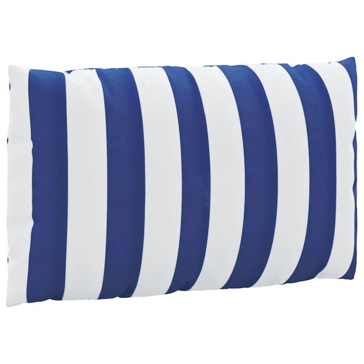 VIDAXL Coussins de palette lot de 2 rayures bleues/blanches