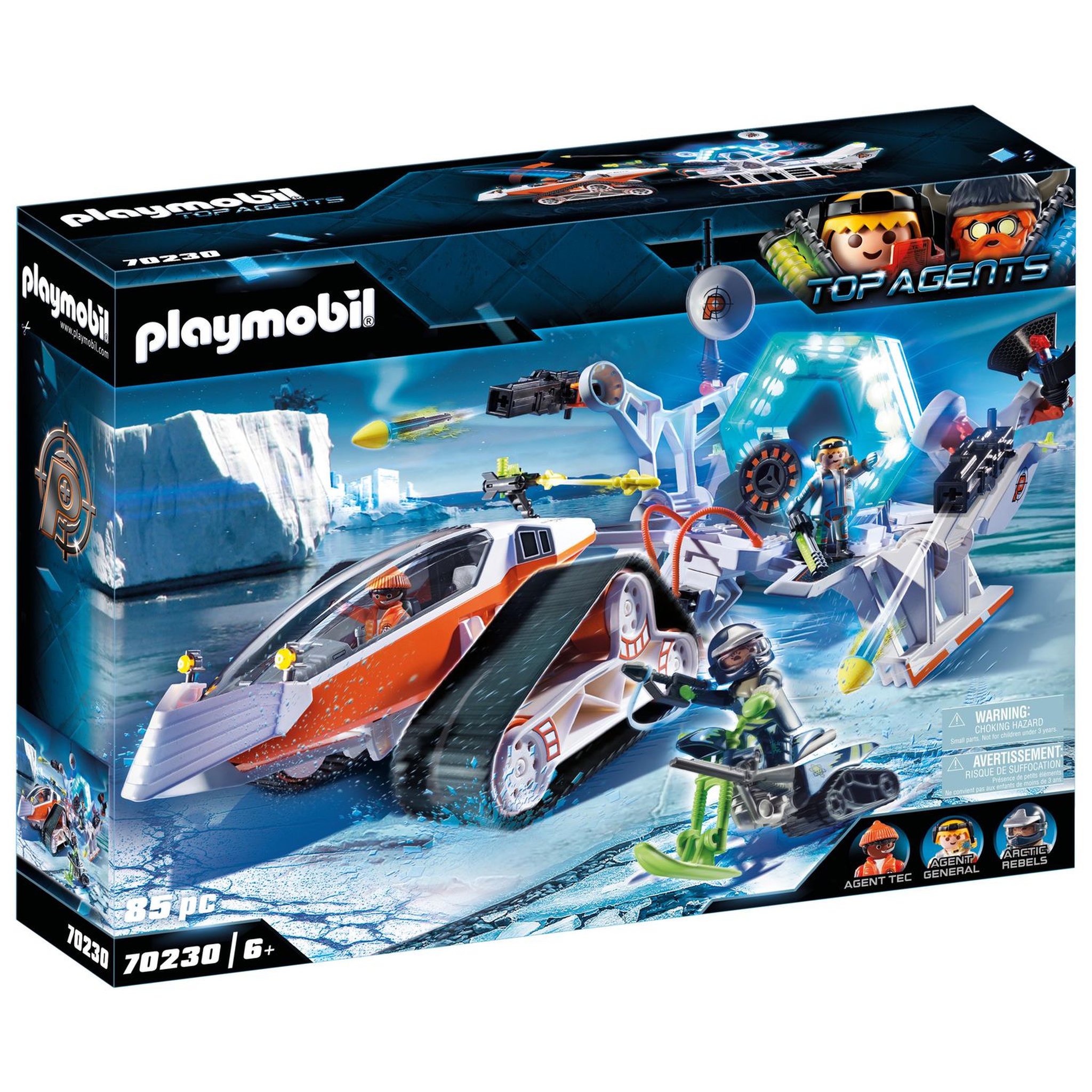 PLAYMOBIL 70230 Top agents - Equipe Véhicule de commande de la Spy