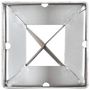 Voir la diapositive 5 : VIDAXL Piquets au sol 2 pcs Argente 9x9x90 cm Acier galvanise