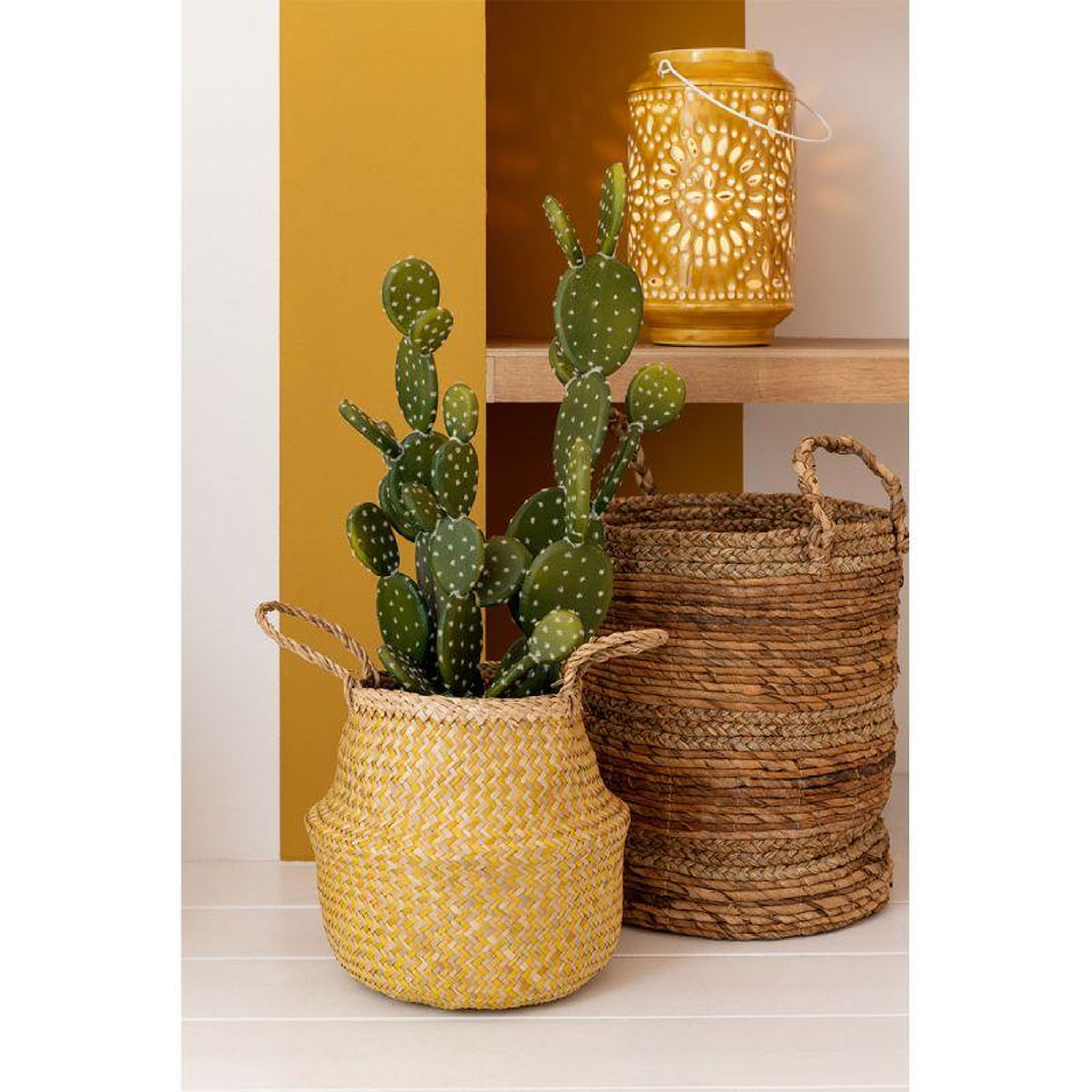 Voir la diapositive 3 : Paris Prix Lot de 3 Paniers de Rangement  Rétractables  30cm Jaune