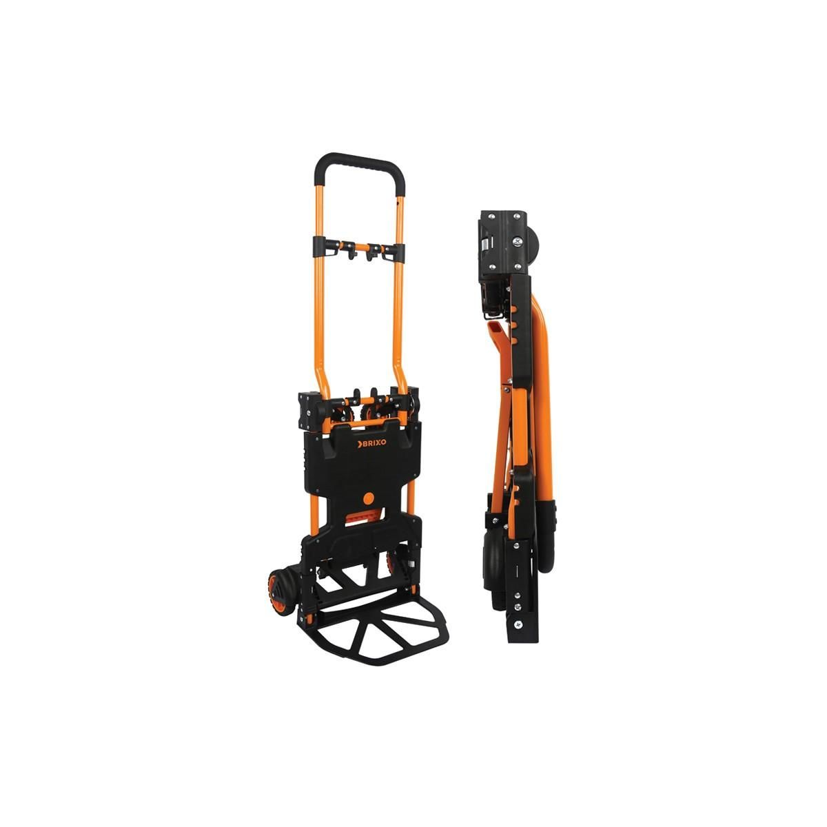 BRIXO Chariot diable pliable 136 kg 2 Positions Chariot professionnel à roues BRIXO