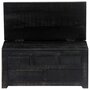 Voir la diapositive 5 : VIDAXL Table basse Noir 65x65x30 cm Bois de manguier massif