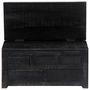 Voir la diapositive 5 : VIDAXL Table basse Noir 65x65x30 cm Bois de manguier massif