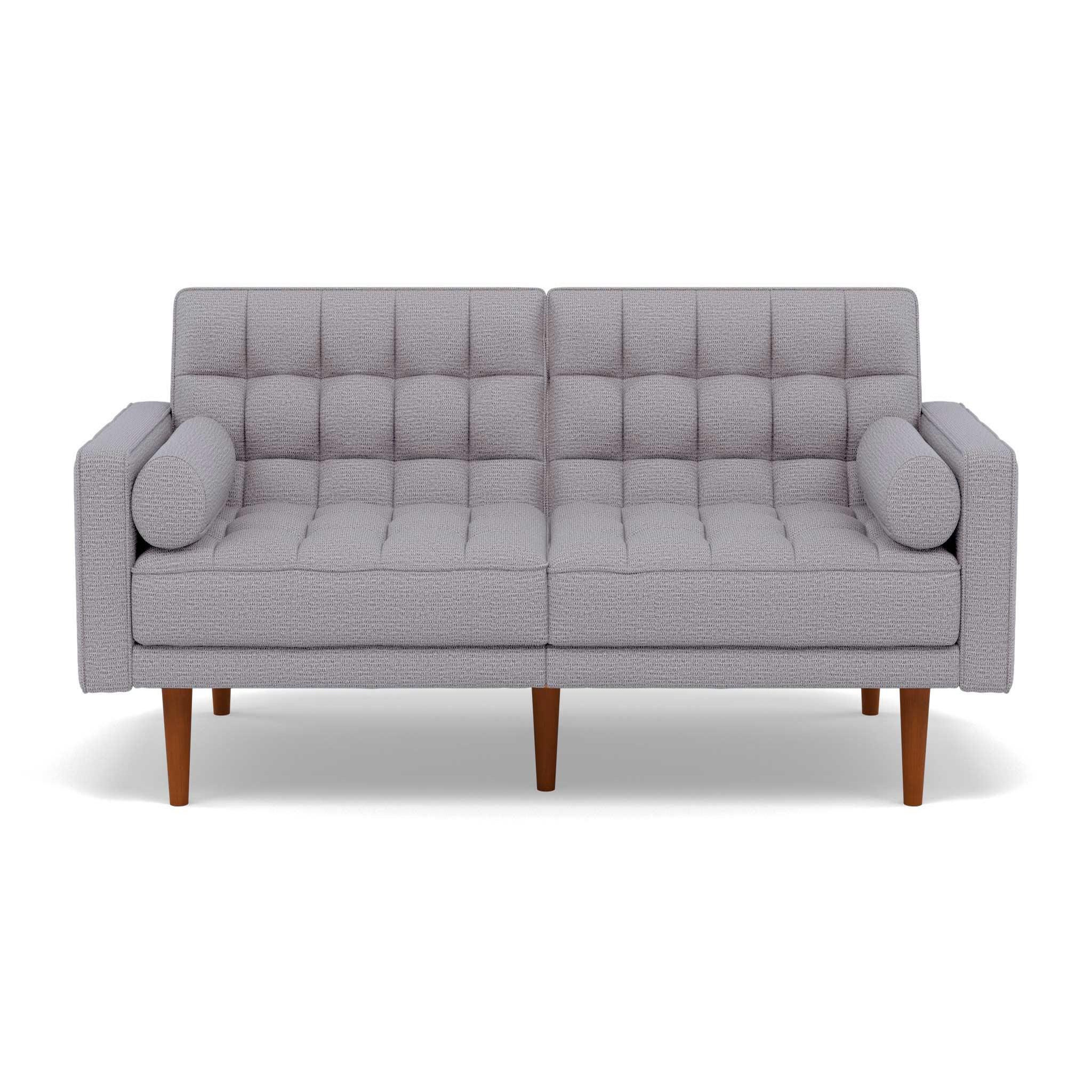 Voir la diapositive 1 : BEST MOBILIER Suzanne - banquette 2 places convertible clic-clac en tissu texturé