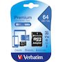 Voir la diapositive 2 : Verbatim Carte Mémoire MicroSD Verbatim Premium 64 Go Classe 10