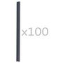 Voir la diapositive 2 : VIDAXL Attaches de bande de cloture 100 pcs PVC Anthracite