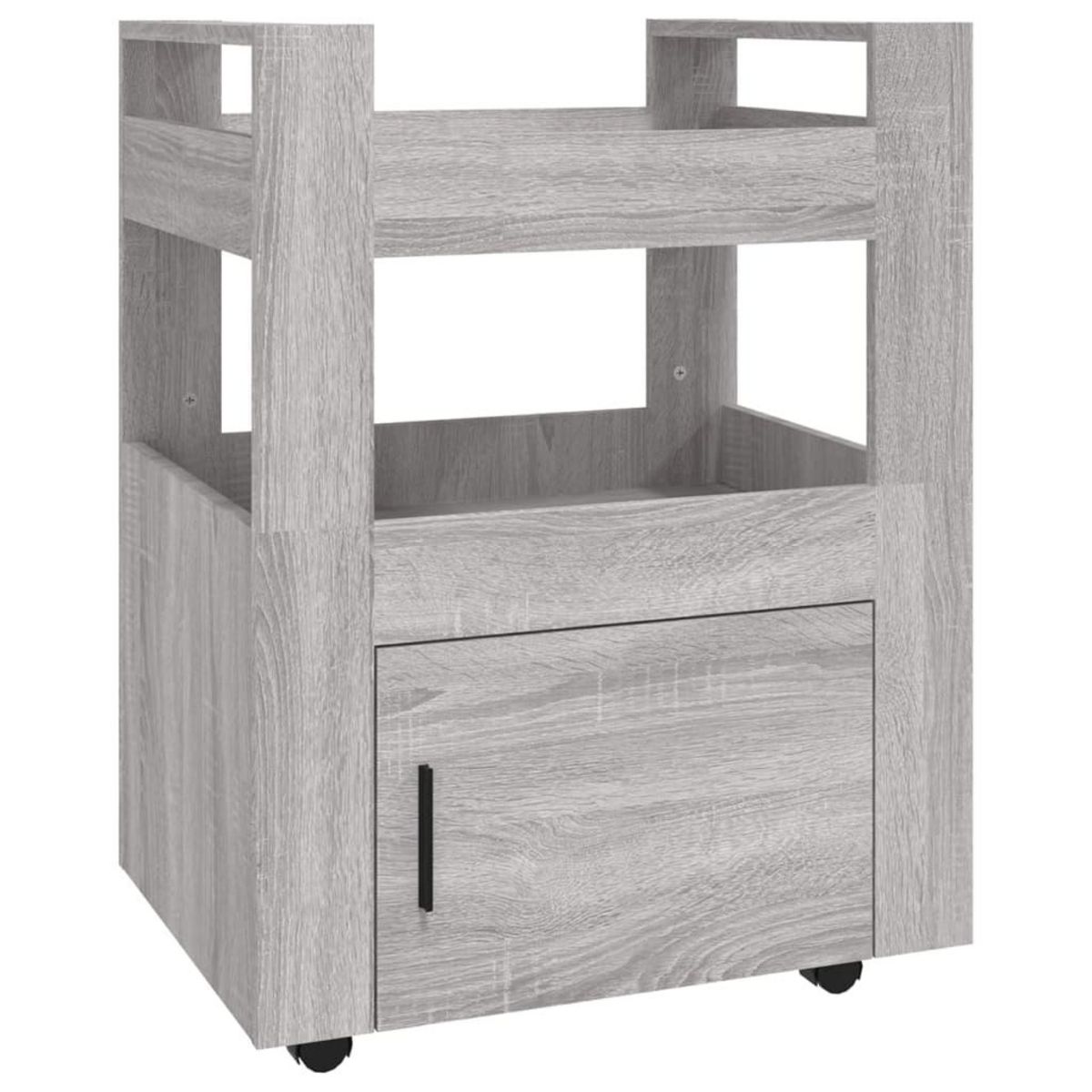 VIDAXL Chariot de cuisine Sonoma gris 60x45x80 cm Bois d'ingenierie