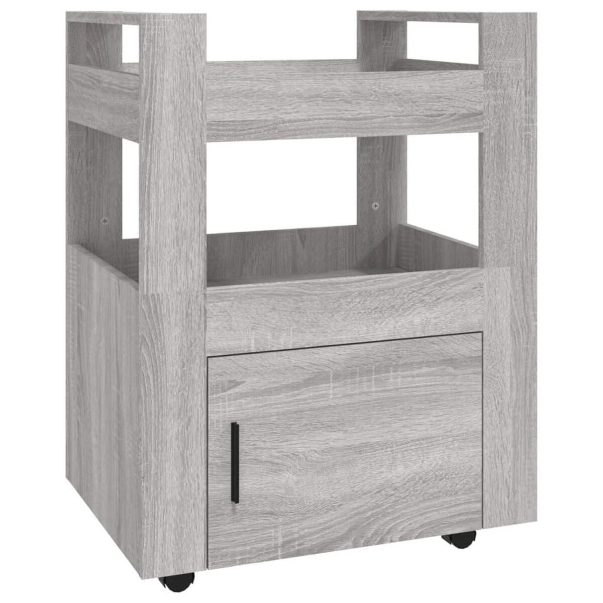 VIDAXL Chariot de cuisine Sonoma gris 60x45x80 cm Bois d'ingenierie