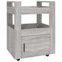 Voir la diapositive 2 : VIDAXL Chariot de cuisine Sonoma gris 60x45x80 cm Bois d'ingenierie