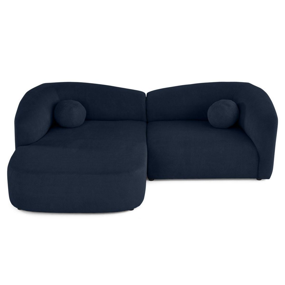 LISA DESIGN Charles - canapé d'angle gauche 4 places en velours texturé