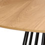 Voir la diapositive 3 : ATMOSPHERA Table à Manger Design  Rayo  120cm Naturel
