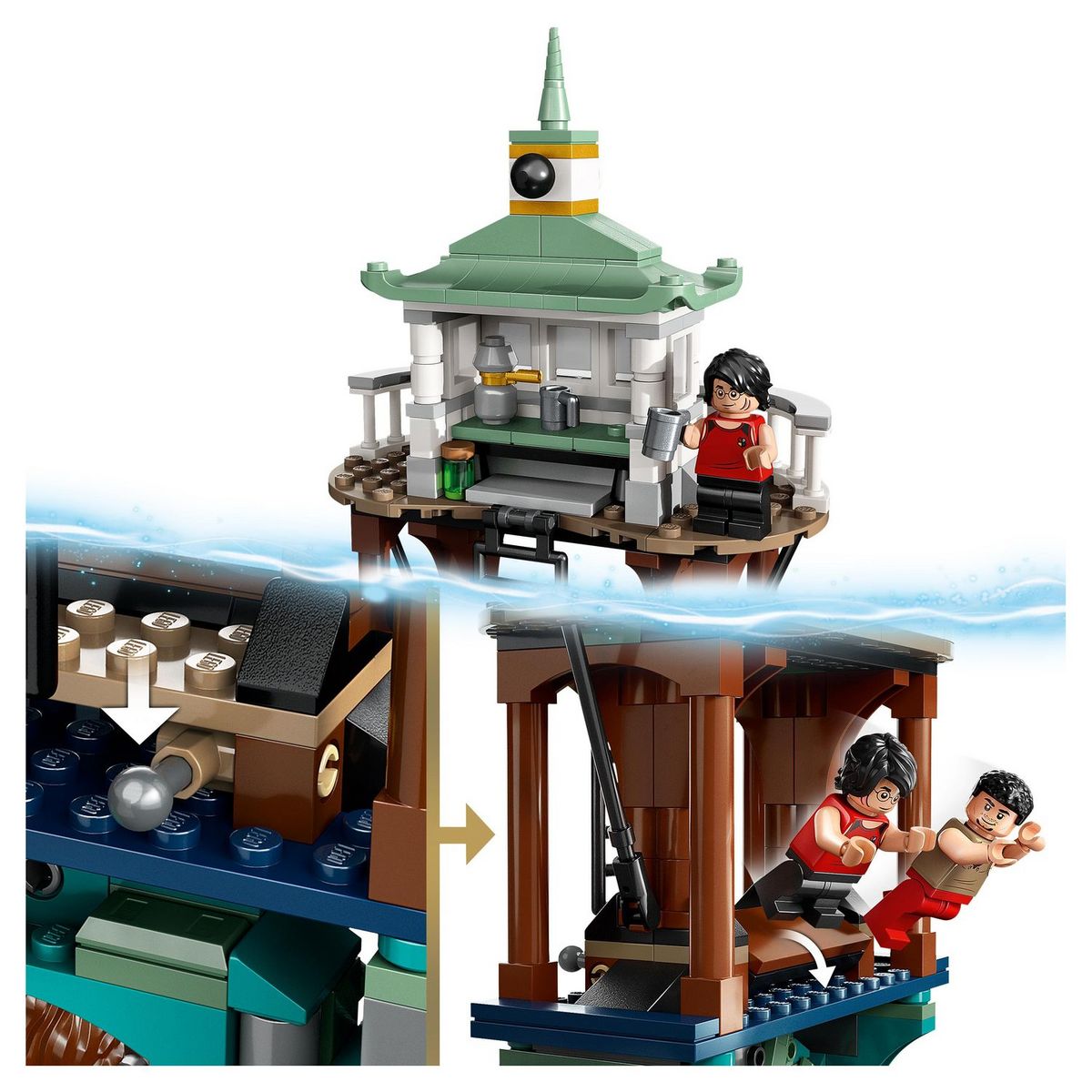 LEGO Harry Potter 76420 - Le Tournoi des Trois Sorciers : le lac noir, Jouet avec Maquette de Bateau et 5 Minifigurines