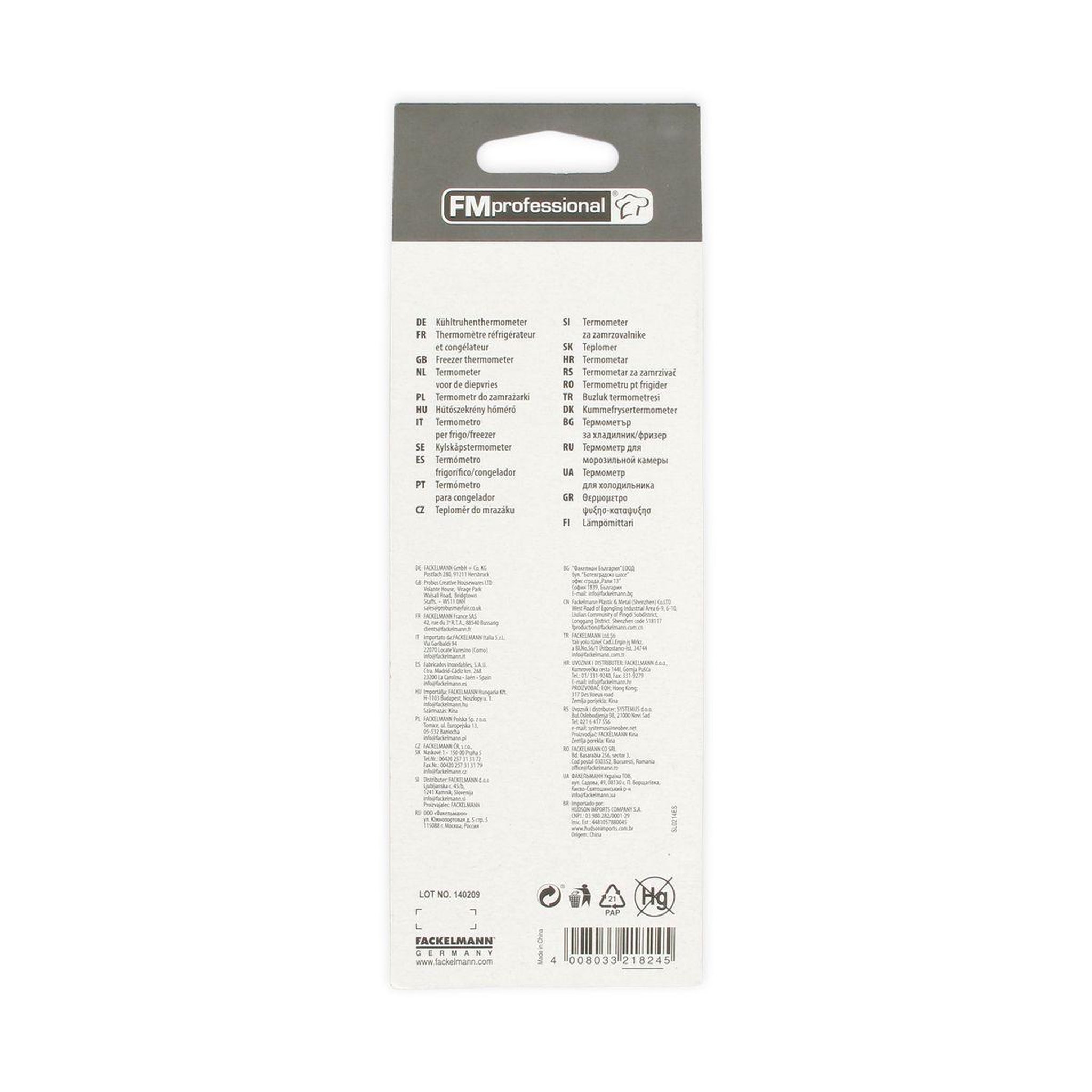 Voir la diapositive 6 : FM PROFESSIONAL Lot de 2 thermomètres réfrigérateur fm professional