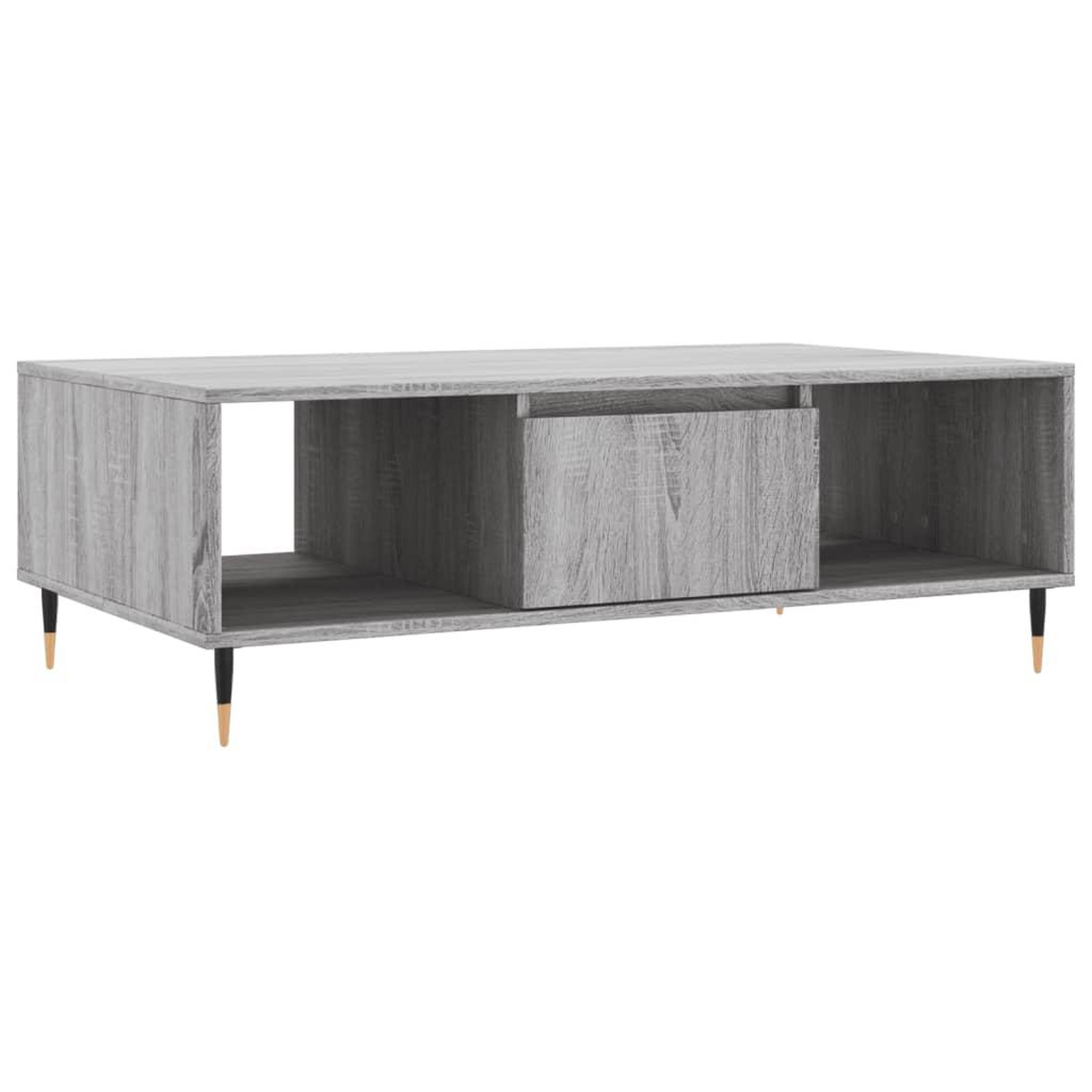 Voir la diapositive 2 : VIDAXL Table basse sonoma gris 104x60x35 cm bois d'ingenierie