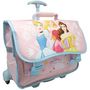 Voir la diapositive 2 : DISNEY Cartable à roulettes rose Princesses