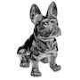 Voir la diapositive 1 : ATMOSPHERA Statuette Déco  Bulldog  22cm Argent