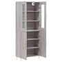 Voir la diapositive 4 : VIDAXL Buffet haut Sonoma gris 69,5x34x180 cm Bois d'ingenierie