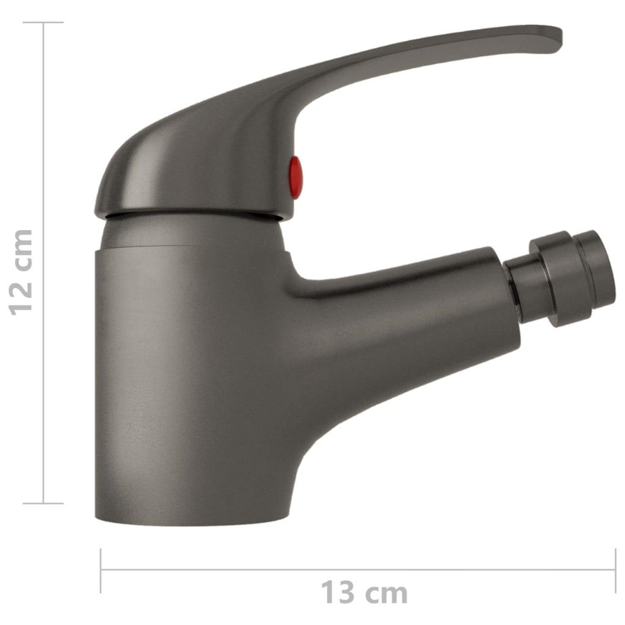 Voir la diapositive 6 : VIDAXL Mitigeur de bidet de salle de bain gris 13x12 cm