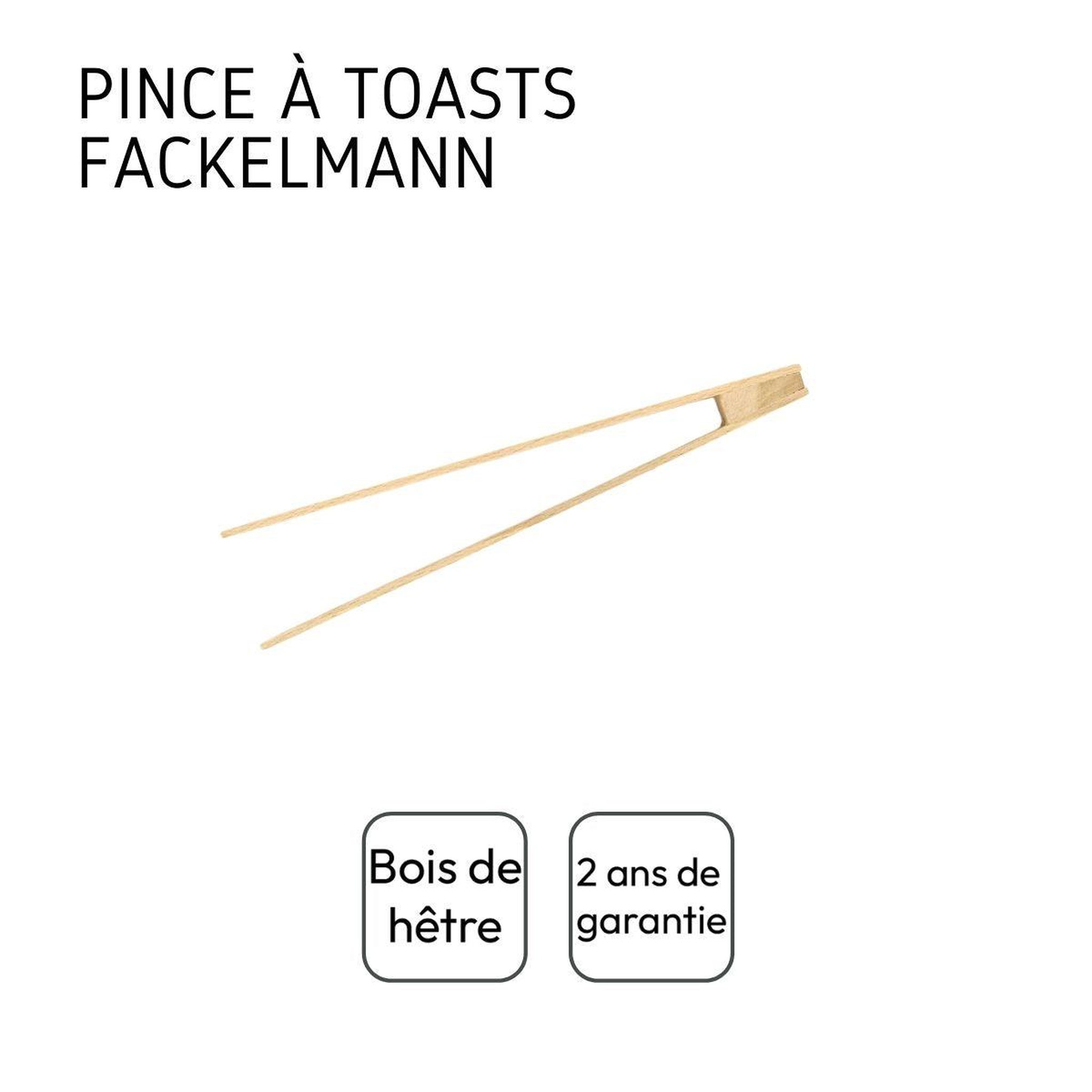Voir la diapositive 4 : Fackelmann Pince de cuisine en bois 25 cm fackelmann wood edition