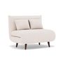 Voir la diapositive 2 : BEST MOBILIER Lumi - banquette convertible clic-clac 1 place en velours côtelé