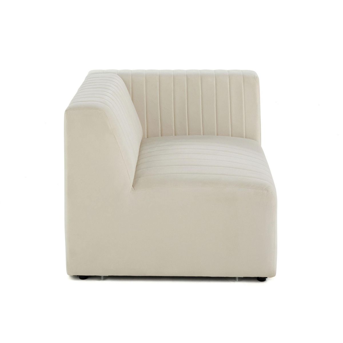 LISA DESIGN Nova - module d'assise droit - en velours