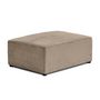 Voir la diapositive 3 : BEST MOBILIER Topaze - pouf - en velours côtelé plat