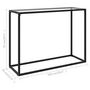 Voir la diapositive 6 : VIDAXL Table console Transparent 100x35x75 cm Verre trempe