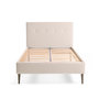 Voir la diapositive 1 : BEST MOBILIER Monet - lit - 160x200 - sommier inclus - en tissu