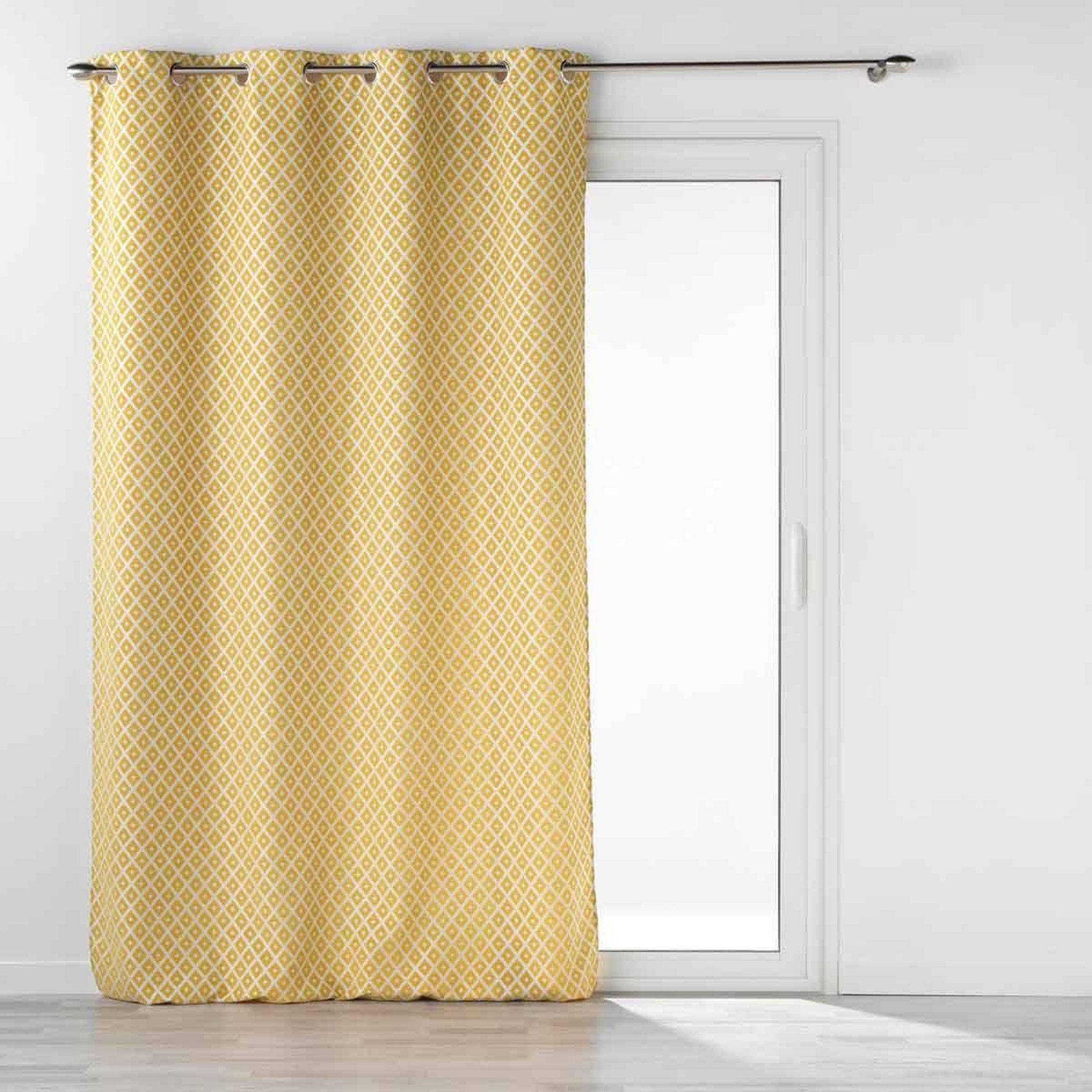 Douceur d'Intérieur Rideau à œillets  mariella  140x260cm ocre