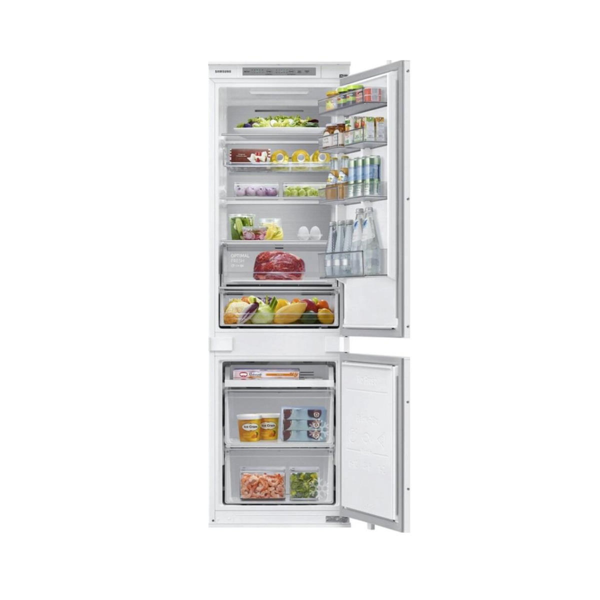 Samsung Réfrigérateur combiné intégrable à glissières 267l - BRB26705EWW
