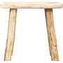 Voir la diapositive 3 : ATMOSPHERA Tabouret en bois Woody - H. 32 cm - Naturel