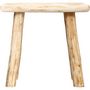 Voir la diapositive 3 : ATMOSPHERA Tabouret en bois Woody - H. 32 cm - Naturel