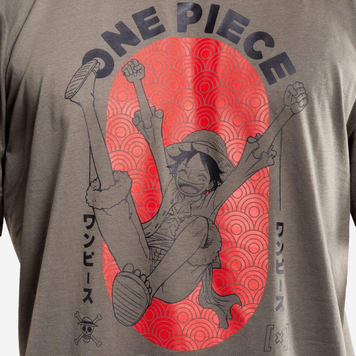 CAPSLAB T-shirt homme relax fit avec print One Piece Luffy