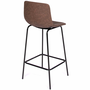 Voir la diapositive 4 : ID MARKET Lot de 4 tabourets de bar SPRING marron vintage